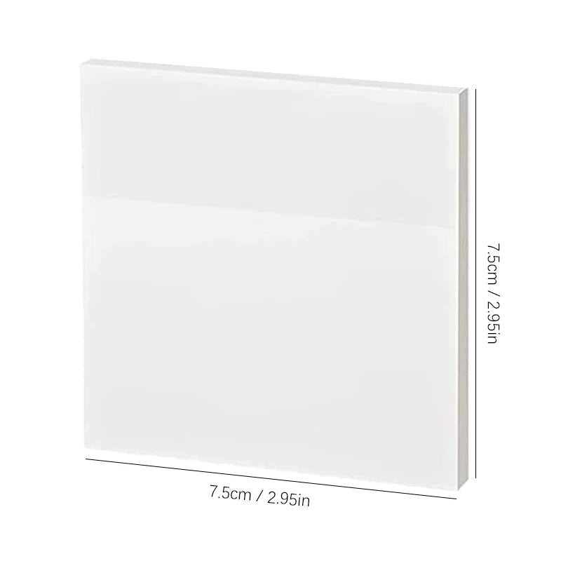 50 листа прозрачни лепящи се листчета – водоустойчиви стикери за съобщения и подписи за тетрадки