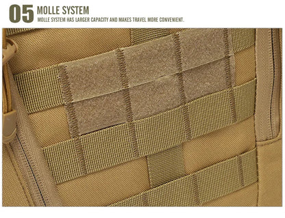 40L Тактическа светлоотразителна раница – Военна Molle раница за открито | Чанта за туризъм, къмпинг, лов и пътуване