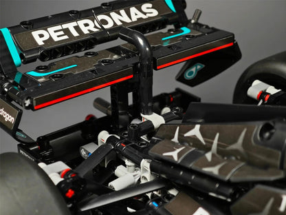 Технологични 1642 бр. механични строителни блокове за състезателни коли – W14 Комплект за състезания на място за възрастни и деца