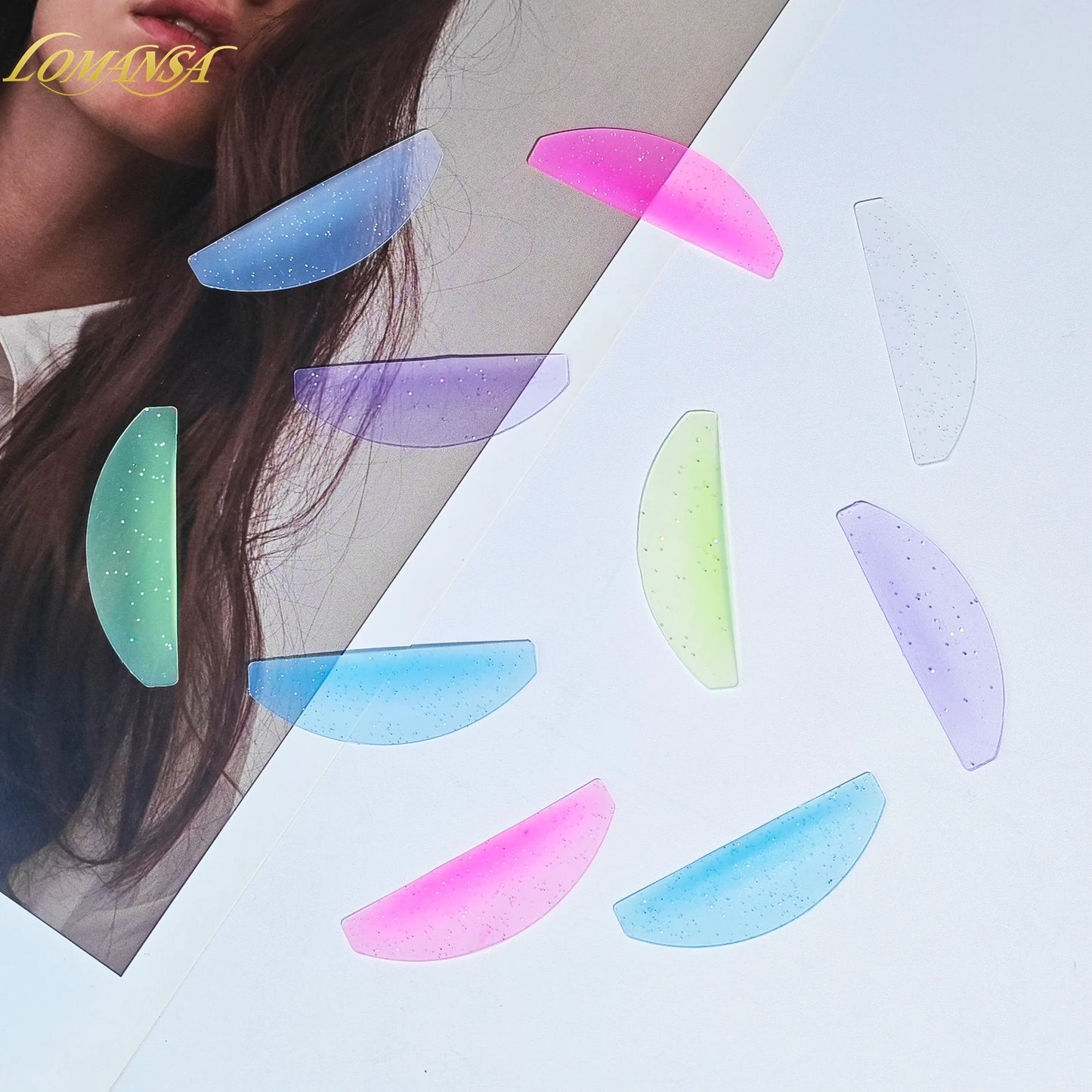 Силиконови подложки за омекотяване на мигли Lomansa 1 чифт – Пръчици и щитове за повдигане на мигли, професионални аксесоари за мигли