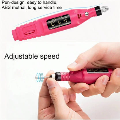 Преносима професионална електрическа машина за маникюр – комплект бормашини за маникюр и педикюр за домашна и салонна употреба 