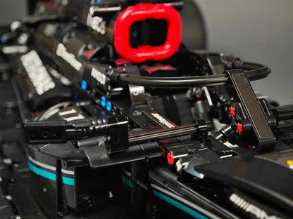 Технологични 1642 бр. механични строителни блокове за състезателни коли – W14 Комплект за състезания на място за възрастни и деца