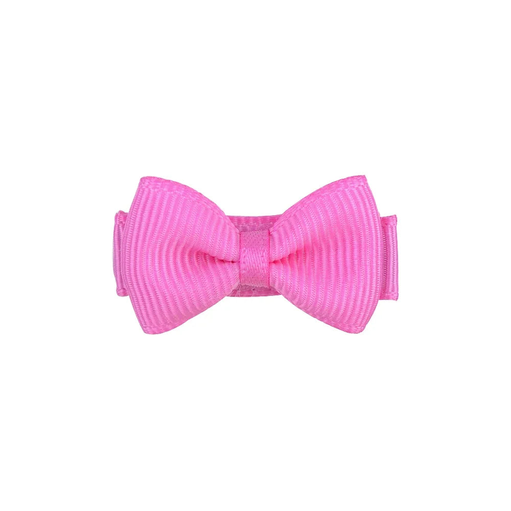 1.2 Inches Mini Hair Bows With Clip – Solid Colors Hairgrips for Kids & Baby Girl