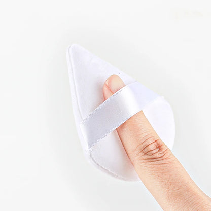 SHIDISHANGPIN Триъгълна кадифена пудра за лице – Гъба за многократна употреба за лице, мини памучна пудра за грим за фон дьо тен, сенки за очи и козметични инструменти (1/2/3/6 бр.)