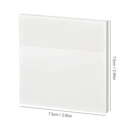 50 листа прозрачни лепящи се листчета – водоустойчиви стикери за съобщения и подписи за тетрадки