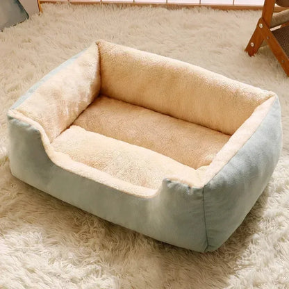 Soft Plush Pet Bed for Cats & Small Dogs – Cozy Breathable Cushion House