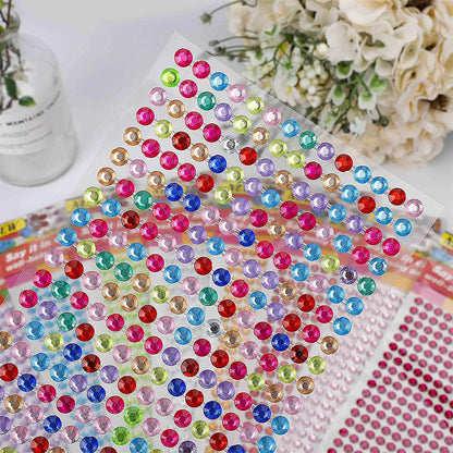 1040/900/504 бр. акрилни бормашини „Направи си сам“ кристални самозалепващи се стикери с кристали за телефонни калъфи, картички и занаяти