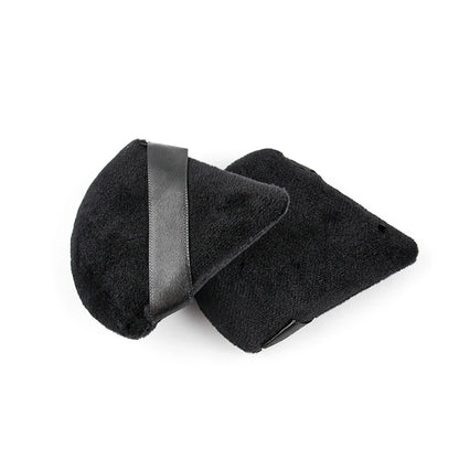 SHIDISHANGPIN Триъгълна кадифена пудра за лице – Гъба за многократна употреба за лице, мини памучна пудра за грим за фон дьо тен, сенки за очи и козметични инструменти (1/2/3/6 бр.)