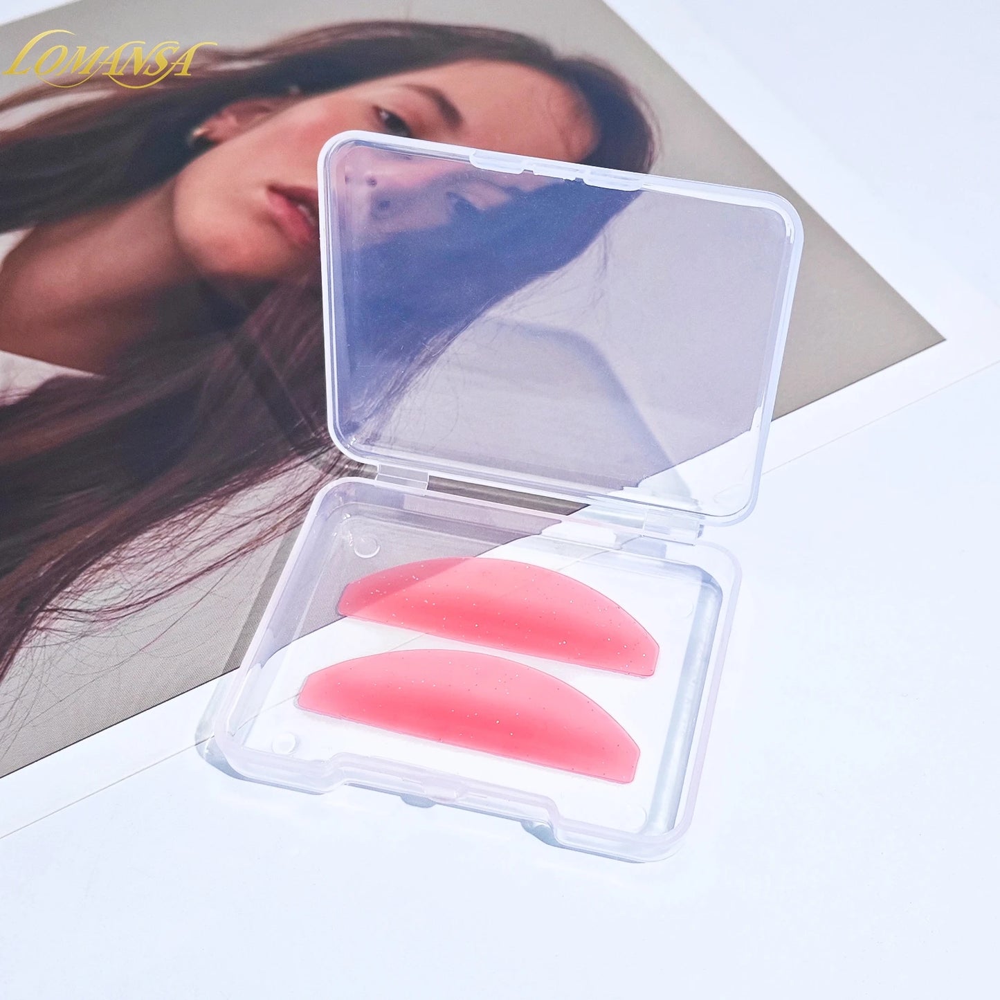 Силиконови подложки за омекотяване на мигли Lomansa 1 чифт – Пръчици и щитове за повдигане на мигли, професионални аксесоари за мигли