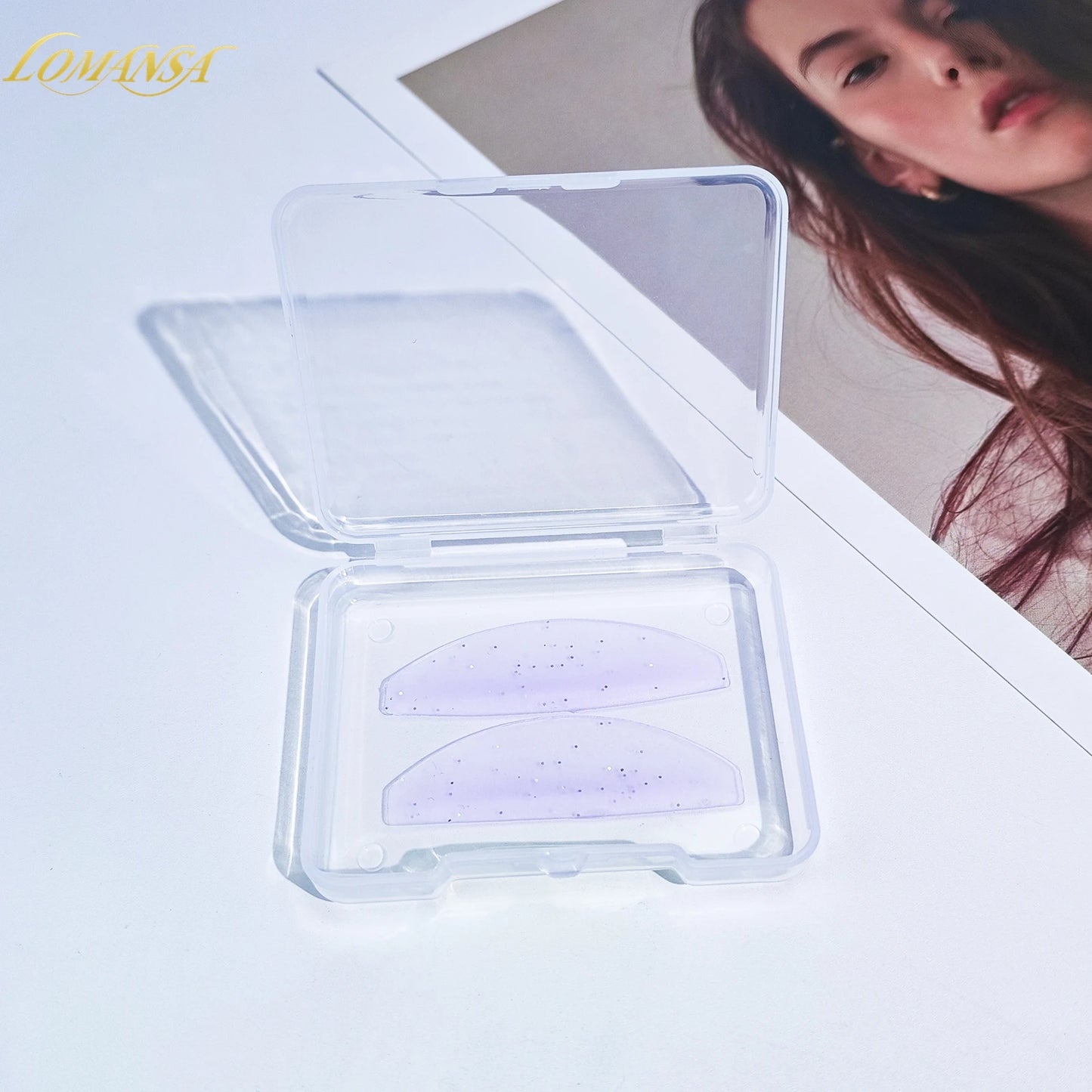 Силиконови подложки за омекотяване на мигли Lomansa 1 чифт – Пръчици и щитове за повдигане на мигли, професионални аксесоари за мигли