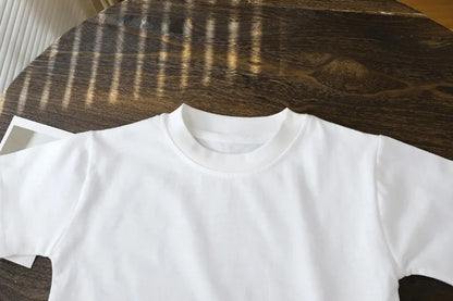 Детски пуловер с къс ръкав от чист памук за деца 2-10 години – летни топове за бебета и момичета