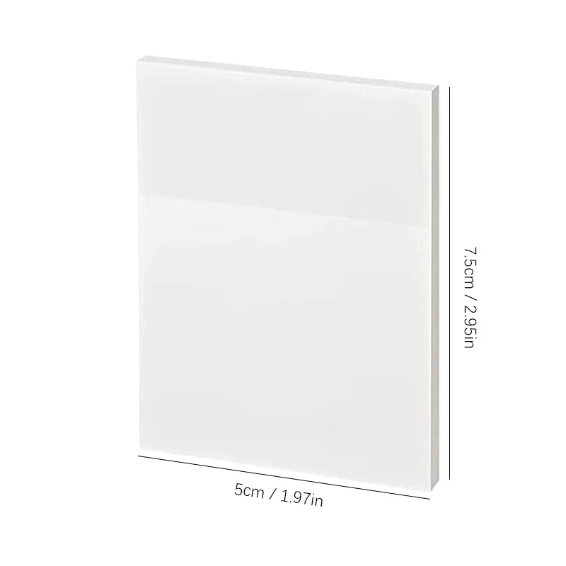 50 листа прозрачни лепящи се листчета – водоустойчиви стикери за съобщения и подписи за тетрадки