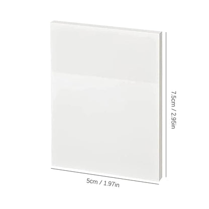 50 листа прозрачни лепящи се листчета – водоустойчиви стикери за съобщения и подписи за тетрадки