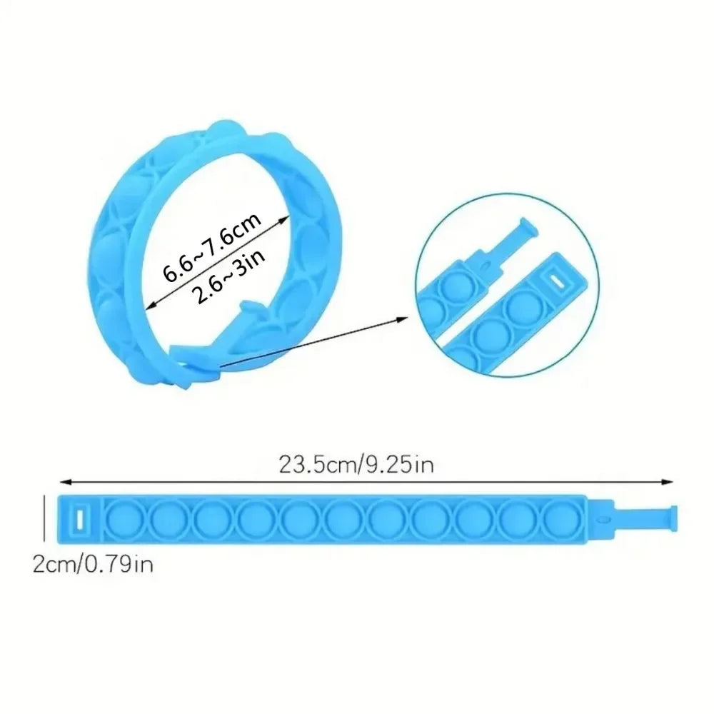 12/24/36 бр. цветни силиконови гривни с мехурчета – детски парти сувенири, подаръци за рожден ден, сватбени сувенири, карнавални и празнични гривни