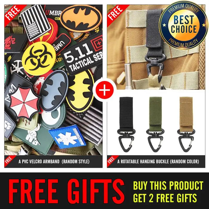 40L Тактическа светлоотразителна раница – Военна Molle раница за открито | Чанта за туризъм, къмпинг, лов и пътуване