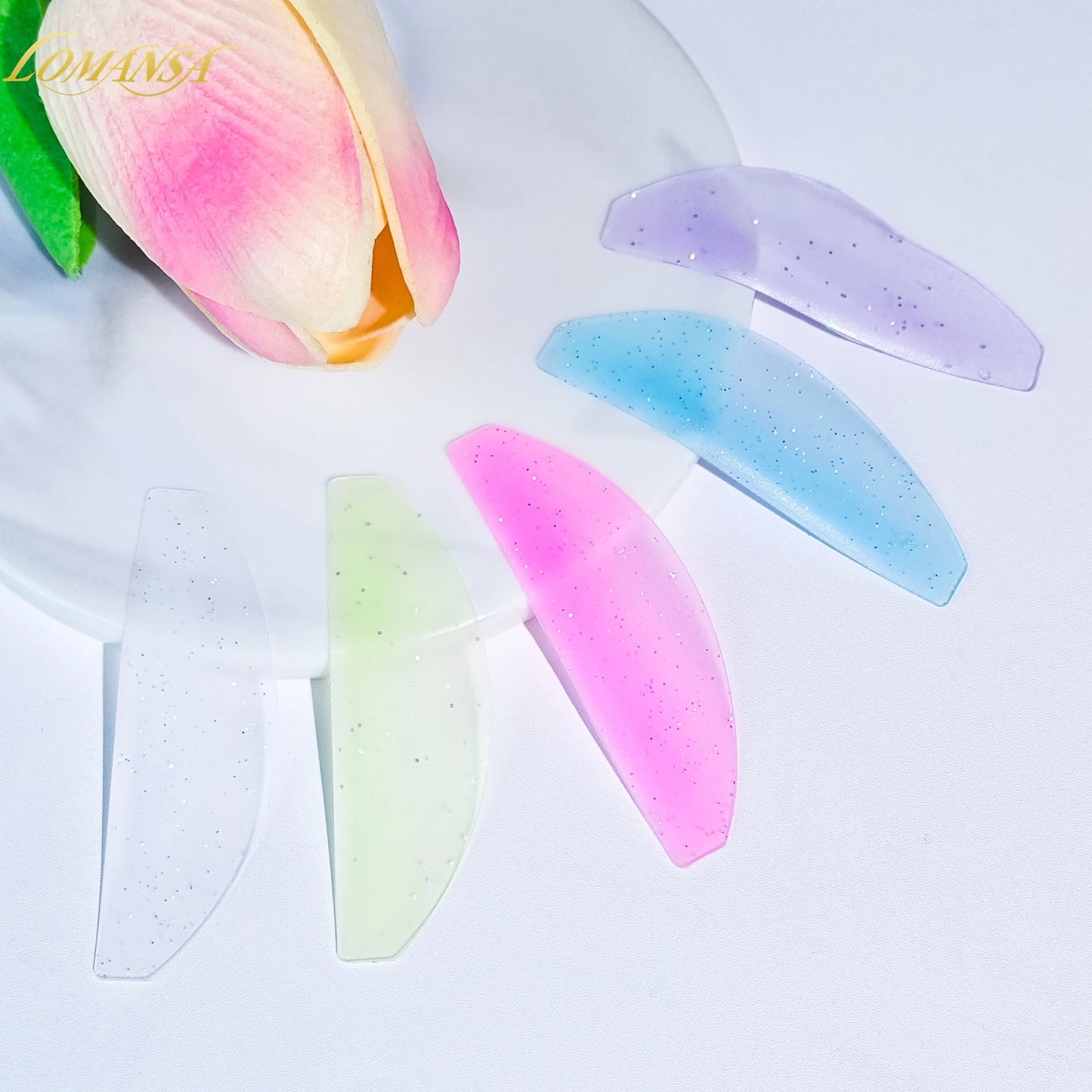 Силиконови подложки за омекотяване на мигли Lomansa 1 чифт – Пръчици и щитове за повдигане на мигли, професионални аксесоари за мигли