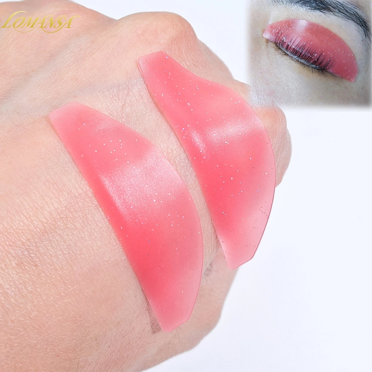 Силиконови подложки за омекотяване на мигли Lomansa 1 чифт – Пръчици и щитове за повдигане на мигли, професионални аксесоари за мигли