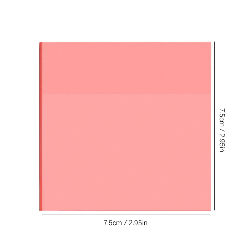 50 листа прозрачни лепящи се листчета – водоустойчиви стикери за съобщения и подписи за тетрадки