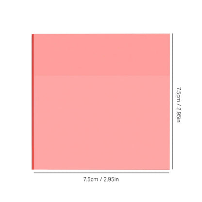 50 листа прозрачни лепящи се листчета – водоустойчиви стикери за съобщения и подписи за тетрадки