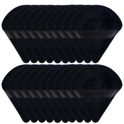 20/30 бр. триъгълни кадифени пудри – гъба за грим за мокро и сухо нанасяне на фон дьо тен, козметика и блендиране на козметика